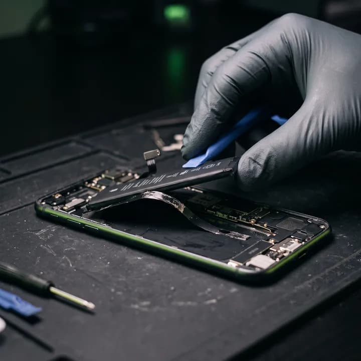 Sostituzione della batteria di uno smartphone